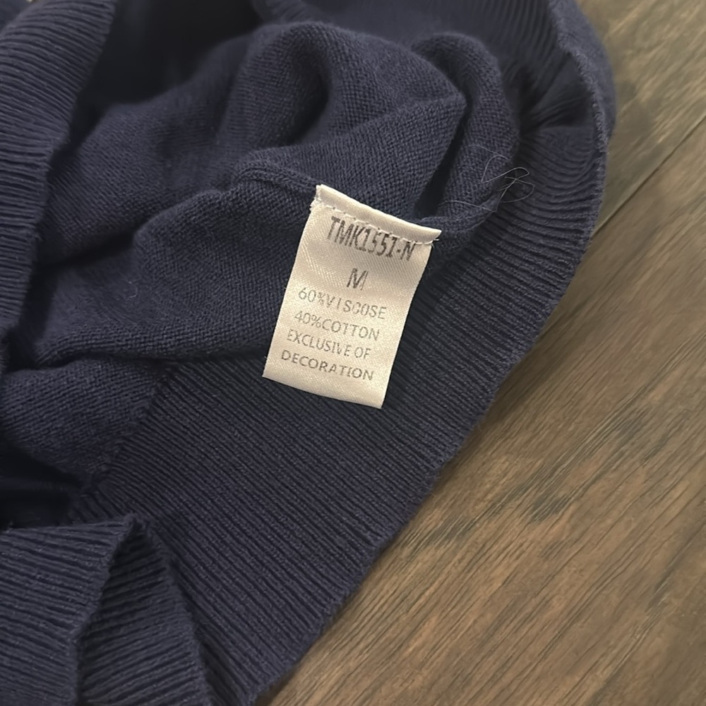 THML Navy Sweater with Red and White Accents - Picture 9 of 9